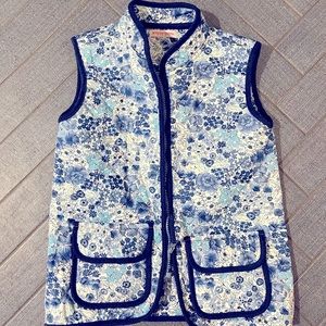 Peggy Green liberty of London print vest-size 10-brand new!!!